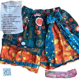 Jelly the Pug Agra Courtney Apron Skirt Kids Sz 6